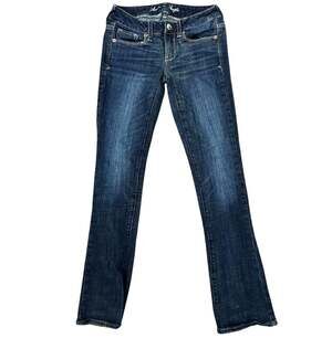 American Eagle Skinny Stretch Jeans Sequin Pocket  Size 2 Short Y2K